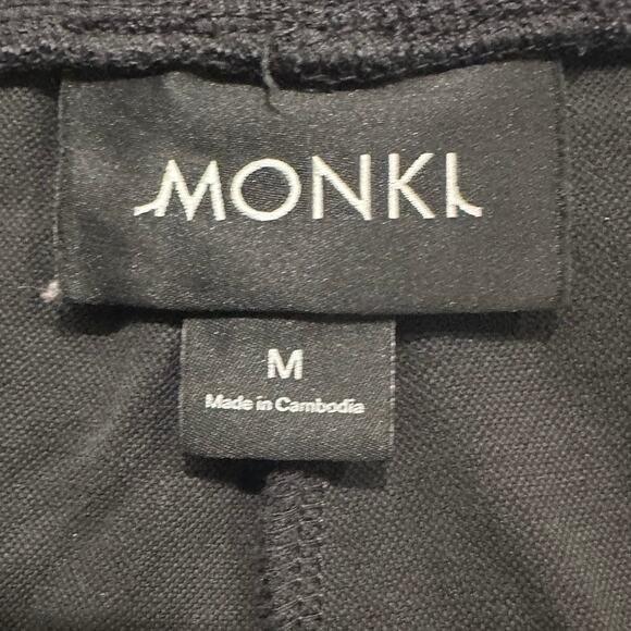 Monki Women's Cropped Flared Leg Modal Blend Pullon Pants Charcoal Gray, size M - Picture 2 of 8
